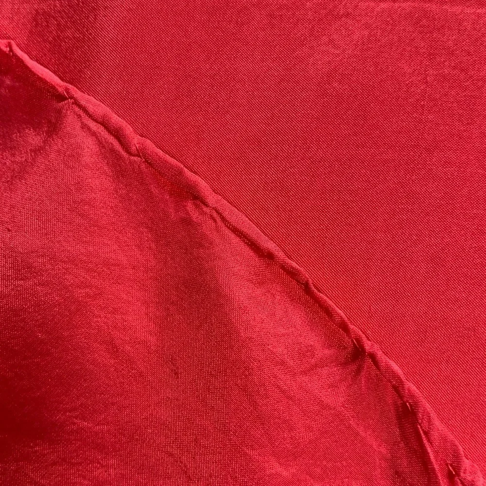 Pinkish red solid silk scarf